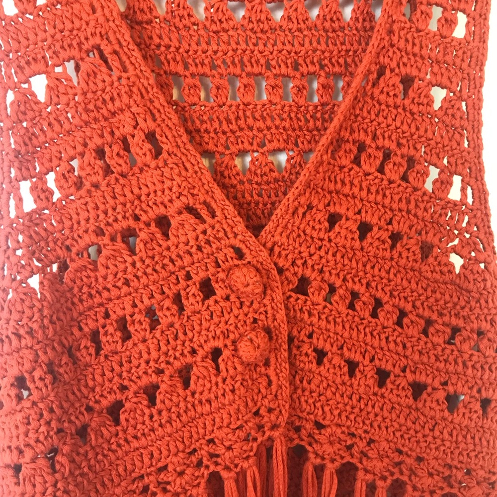 Forever 21 Boho Fringe Button Vest - Picture 4 of 8